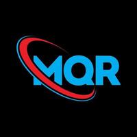 MQR logo. MQR letter. MQR letter logo design. Initials MQR logo linked with circle and uppercase monogram logo. MQR typography for technology, business and real estate brand. vector
