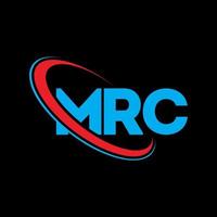 MRC logo. MRC letter. MRC letter logo design. Initials MRC logo linked with circle and uppercase monogram logo. MRC typography for technology, business and real estate brand. vector