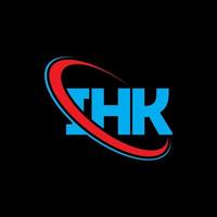 logotipo de ihk. letra ihk. diseño del logotipo de la letra ihk. logotipo de las iniciales ihk vinculado con un círculo y un logotipo de monograma en mayúsculas. Tipografía ihk para tecnología, negocios y marca inmobiliaria. vector