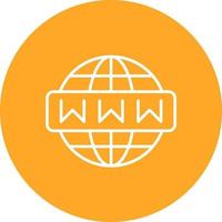 Web Interface Line Circle Background Icon vector