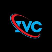 IVC logo. IVC letter. IVC letter logo design. Initials IVC logo linked with circle and uppercase monogram logo. IVC typography for technology, business and real estate brand. vector