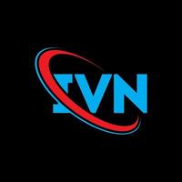 logotipo de iv letra IV. diseño del logotipo de la letra ivn. logotipo de iniciales ivn vinculado con círculo y logotipo de monograma en mayúsculas. Tipografía ivn para tecnología, negocios y marca inmobiliaria. vector