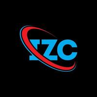 IZC logo. IZC letter. IZC letter logo design. Initials IZC logo linked with circle and uppercase monogram logo. IZC typography for technology, business and real estate brand. vector