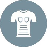 T Shirt Glyph Circle Background Icon vector