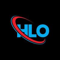 HLO logo. HLO letter. HLO letter logo design. Initials HLO logo linked with circle and uppercase monogram logo. HLO typography for technology, business and real estate brand. vector