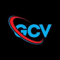 GCV logo. GCV letter. GCV letter logo design. Initials GCV logo linked with circle and uppercase monogram logo. GCV typography for technology, business and real estate brand. vector