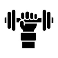 icono de glifo de entrenamiento vector