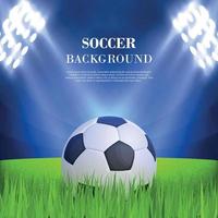 Soccer background concept vector