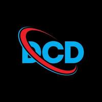 logotipo de DCD. letra dcd. diseño del logotipo de la letra dcd. Logotipo de las iniciales dcd vinculado con un círculo y un logotipo de monograma en mayúsculas. tipografía dcd para tecnología, negocios y marca inmobiliaria. vector