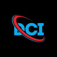 DCI logo. DCI letter. DCI letter logo design. Initials DCI logo linked with circle and uppercase monogram logo. DCI typography for technology, business and real estate brand. vector