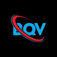 BQV logo. BQV letter. BQV letter logo design. Initials BQV logo linked with circle and uppercase monogram logo. BQV typography for technology, business and real estate brand. vector