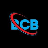 logotipo de bbc carta bcb. diseño del logotipo de la letra bcb. Logotipo de las iniciales bcb vinculado con un círculo y un logotipo de monograma en mayúsculas. tipografía bcb para tecnología, negocios y marca inmobiliaria. vector