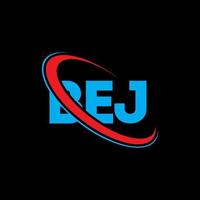BEJ logo. BEJ letter. BEJ letter logo design. Initials BEJ logo linked with circle and uppercase monogram logo. BEJ typography for technology, business and real estate brand. vector