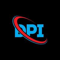 DPI logo. DPI letter. DPI letter logo design. Initials DPI logo linked with circle and uppercase monogram logo. DPI typography for technology, business and real estate brand. vector