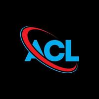 logotipo de ac. carta ac. diseño de logotipo de letra acl. logotipo inicial de acl vinculado con un círculo y un logotipo de monograma en mayúsculas. tipografía acl para tecnología, negocios y marca inmobiliaria. vector