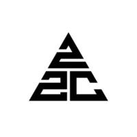 ZZC triangle letter logo design with triangle shape. ZZC triangle logo design monogram. ZZC triangle vector logo template with red color. ZZC triangular logo Simple, Elegant, and Luxurious Logo.