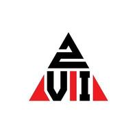 Diseño de logotipo de letra triangular zvi con forma de triángulo. monograma de diseño del logotipo del triángulo zvi. plantilla de logotipo de vector de triángulo zvi con color rojo. logotipo triangular zvi logotipo simple, elegante y lujoso.