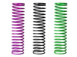 automotive suspension springs on a white background photo