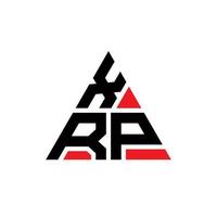 XRP triangle letter logo design with triangle shape. XRP triangle logo design monogram. XRP triangle vector logo template with red color. XRP triangular logo Simple, Elegant, and Luxurious Logo.