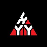 XYY triangle letter logo design with triangle shape. XYY triangle logo design monogram. XYY triangle vector logo template with red color. XYY triangular logo Simple, Elegant, and Luxurious Logo.