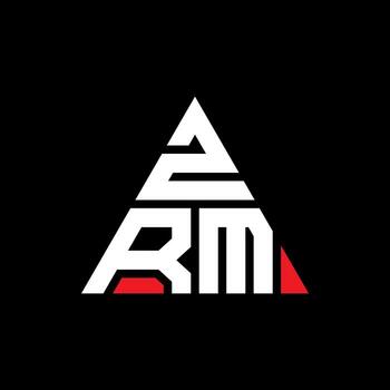 ZRM triangle letter logo design with triangle shape. ZRM triangle logo design monogram. ZRM triangle vector logo template with red color. ZRM triangular logo Simple, Elegant, and Luxurious Logo.