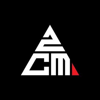 ZCM triangle letter logo design with triangle shape. ZCM triangle logo design monogram. ZCM triangle vector logo template with red color. ZCM triangular logo Simple, Elegant, and Luxurious Logo.