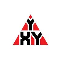 Diseño de logotipo de letra triangular yxy con forma de triángulo. monograma de diseño de logotipo de triángulo yxy. plantilla de logotipo de vector de triángulo yxy con color rojo. logotipo triangular yxy logotipo simple, elegante y lujoso.