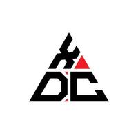 Diseño de logotipo de letra triangular xdb con forma de triángulo. monograma de diseño del logotipo del triángulo xdb. plantilla de logotipo de vector de triángulo xdb con color rojo. logotipo triangular xdb logotipo simple, elegante y lujoso.