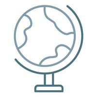 Globe Line Two Color Icon vector