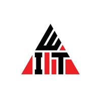 con diseño de logotipo de letra triangular con forma de triángulo. monograma de diseño de logotipo de triángulo de ingenio. plantilla de logotipo de vector de triángulo de ingenio con color rojo. ingenio logotipo triangular logotipo simple, elegante y lujoso. ingenio