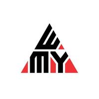 diseño de logotipo de letra triangular wmy con forma de triángulo. monograma de diseño de logotipo de triángulo wmy. plantilla de logotipo de vector de triángulo wmy con color rojo. logotipo triangular wmy logotipo simple, elegante y lujoso.