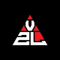 Diseño de logotipo de letra triangular vzl con forma de triángulo. monograma de diseño del logotipo del triángulo vzl. plantilla de logotipo de vector de triángulo vzl con color rojo. logotipo triangular vzl logotipo simple, elegante y lujoso.