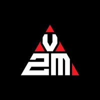 Diseño de logotipo de letra triangular vzm con forma de triángulo. monograma de diseño de logotipo de triángulo vzm. plantilla de logotipo de vector de triángulo vzm con color rojo. logotipo triangular vzm logotipo simple, elegante y lujoso.
