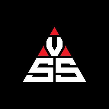 VSS triangle letter logo design with triangle shape. VSS triangle logo design monogram. VSS triangle vector logo template with red color. VSS triangular logo Simple, Elegant, and Luxurious Logo.