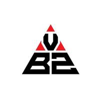 VBZ triangle letter logo design with triangle shape. VBZ triangle logo design monogram. VBZ triangle vector logo template with red color. VBZ triangular logo Simple, Elegant, and Luxurious Logo.