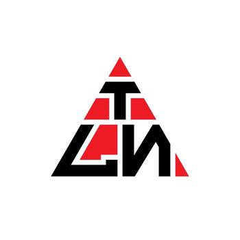 diseño de logotipo de letra de triángulo tln con forma de triángulo. monograma de diseño de logotipo de triángulo tln. plantilla de logotipo de vector de triángulo tln con color rojo. logotipo triangular tln logotipo simple, elegante y lujoso.