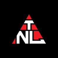 TNL triangle letter logo design with triangle shape. TNL triangle logo design monogram. TNL triangle vector logo template with red color. TNL triangular logo Simple, Elegant, and Luxurious Logo.