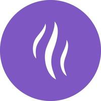 Aroma Glyph Circle Background Icon vector