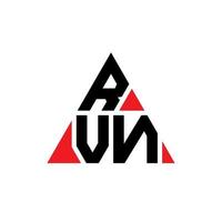 diseño de logotipo de letra de triángulo rvn con forma de triángulo. monograma de diseño de logotipo de triángulo rvn. plantilla de logotipo de vector de triángulo rvn con color rojo. logotipo triangular rvn logotipo simple, elegante y lujoso.