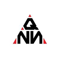 QNN triangle letter logo design with triangle shape. QNN triangle logo design monogram. QNN triangle vector logo template with red color. QNN triangular logo Simple, Elegant, and Luxurious Logo.