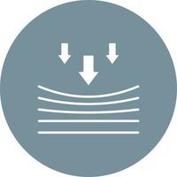 Resilience Glyph Circle Background Icon vector