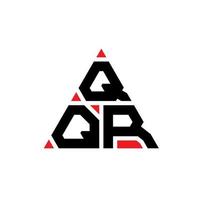 qqr diseño de logotipo de letra triangular con forma de triángulo. monograma de diseño del logotipo del triángulo qqr. Plantilla de logotipo de vector de triángulo qqr con color rojo. logotipo triangular qqr logotipo simple, elegante y lujoso.