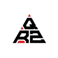 diseño de logotipo de letra triangular qrz con forma de triángulo. monograma de diseño del logotipo del triángulo qrz. qrz triángulo vector logo plantilla con color rojo. logotipo triangular qrz logotipo simple, elegante y lujoso.