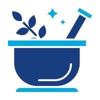 Herbs Glyph Two Color Icon vector