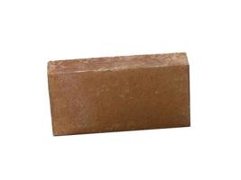 Old red brick isolated on white background. Object isolated photo