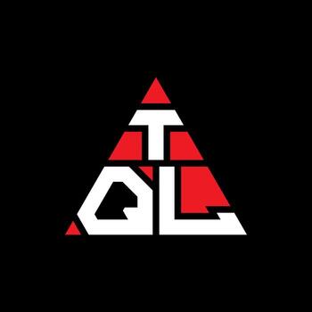TQL triangle letter logo design with triangle shape. TQL triangle logo design monogram. TQL triangle vector logo template with red color. TQL triangular logo Simple, Elegant, and Luxurious Logo.