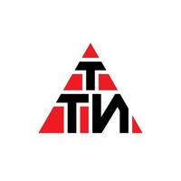 diseño de logotipo de letra de triángulo ttn con forma de triángulo. monograma de diseño de logotipo de triángulo ttn. plantilla de logotipo de vector de triángulo ttn con color rojo. logotipo triangular ttn logotipo simple, elegante y lujoso.