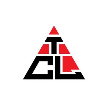TCL triangle letter logo design with triangle shape. TCL triangle logo design monogram. TCL triangle vector logo template with red color. TCL triangular logo Simple, Elegant, and Luxurious Logo.