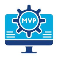 MVP Glyph Two Color Icon vector