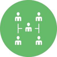 Collaboration Glyph Circle Background Icon vector